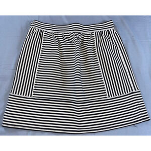 Madewell Ponte Swivel Striped Mini Skirt Women's Size 2 EUC!